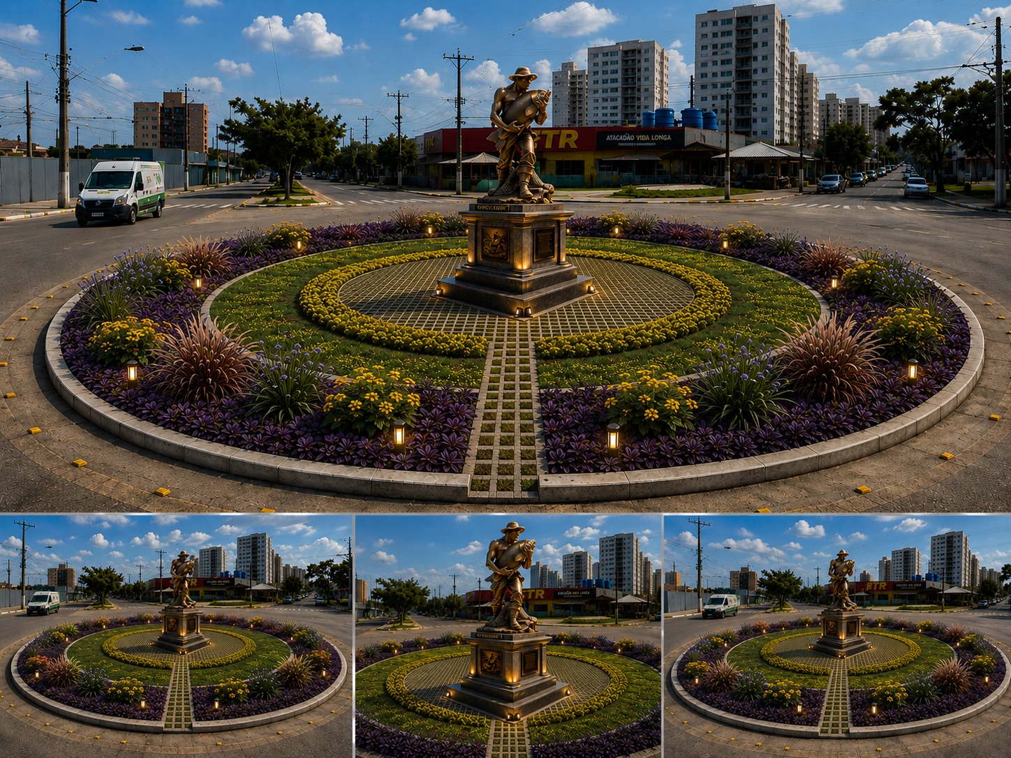 MOBILIDADE E URBANISMO – Rotatória da avenida Tiradentes com Rio Madeira ganha projeto paisagístico