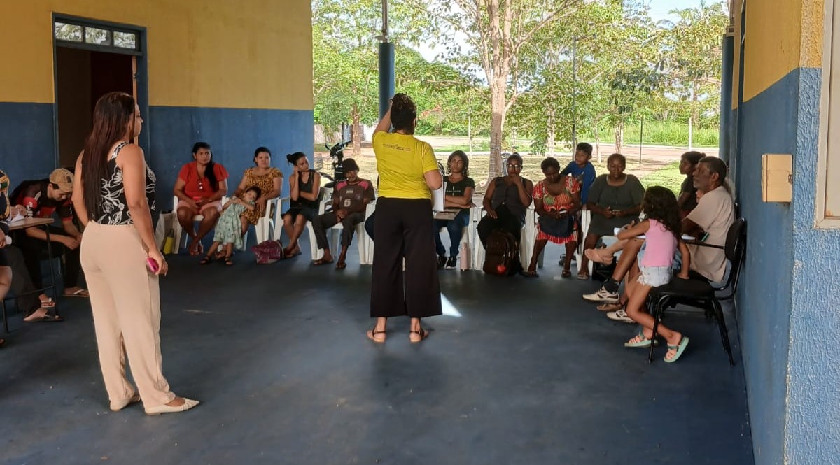 JUNHO VIOLETA - Cras Teodoro Crommo promove ação de conscientização e combate à violência 