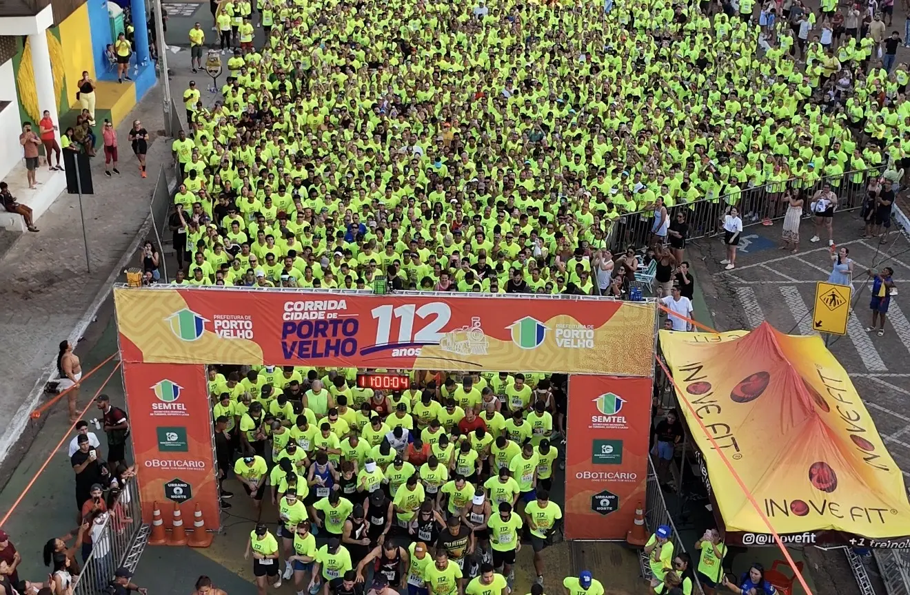 Corrida Cidade de Porto Velho reúne milhares de pessoas em celebração aos 112 anos