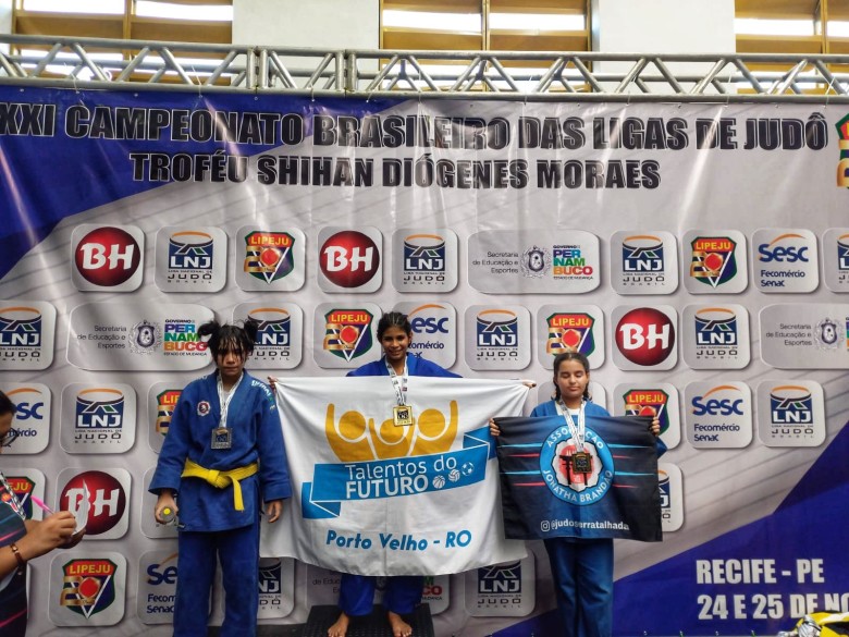 Judoca do Programa Talentos do Futuro é campeã no Campeonato Brasileiro em Pernambuco
