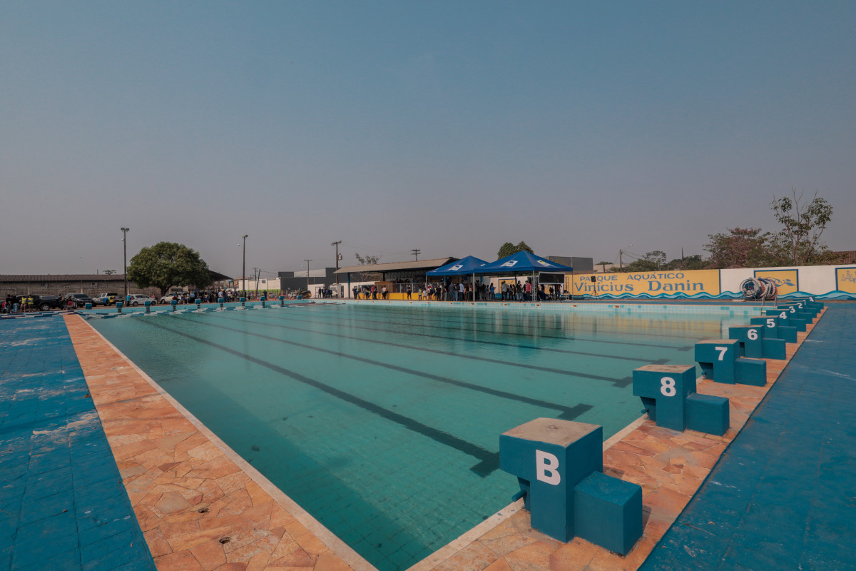 A piscina Olímpica também faz parte da estrutura da Vila