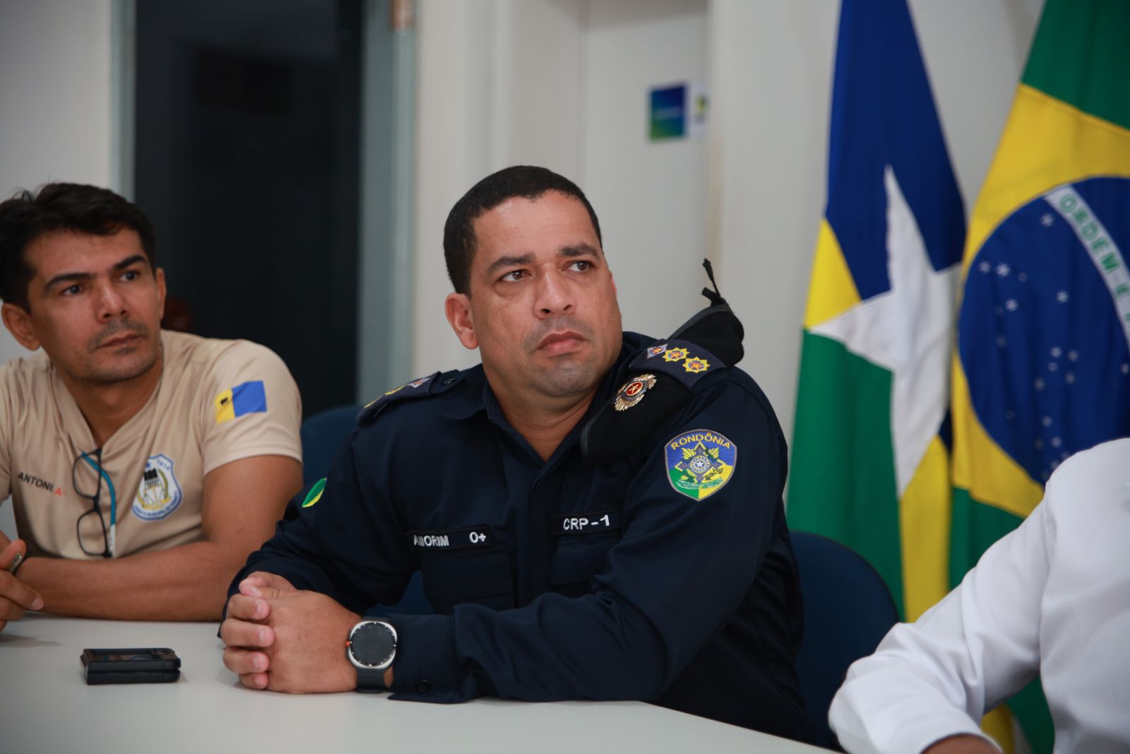 Tenente-coronel Amorim reforçou a importância da integração entre instituições durante os dias de evento