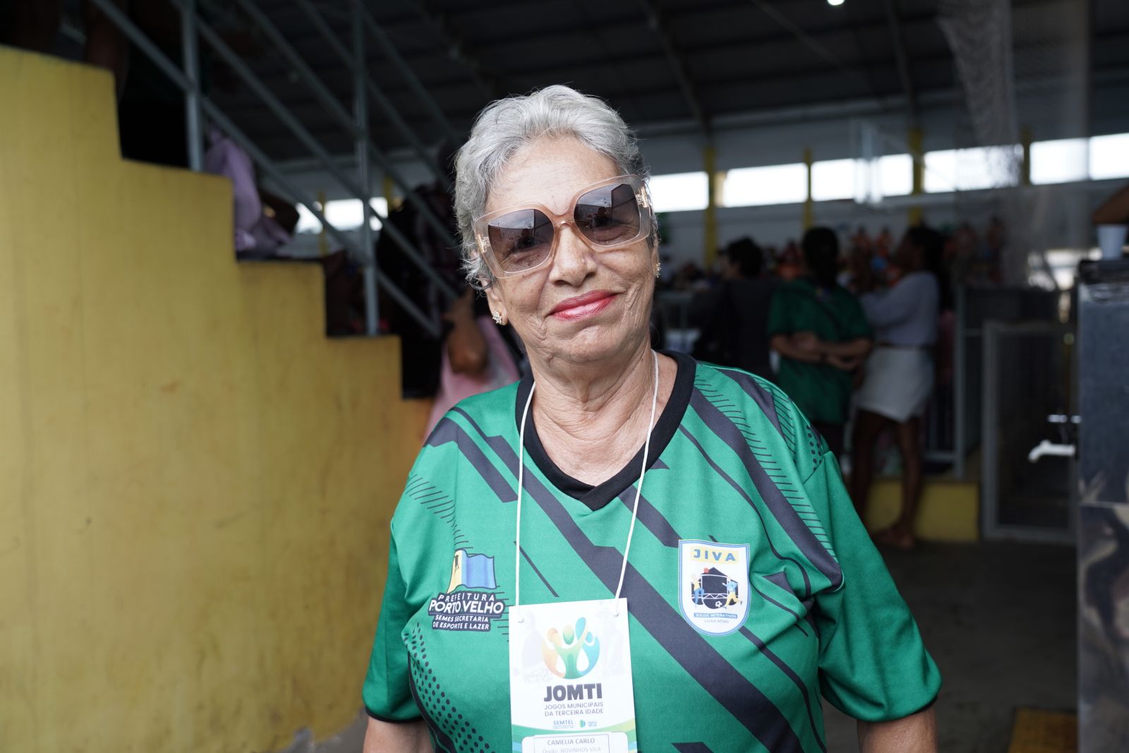 Camélia dos Santos agradeceu a prefeitura por proporcionar essa festa 