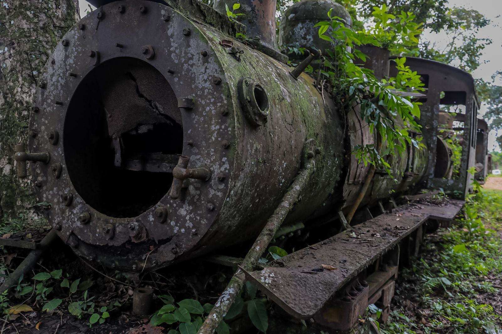 O trabalho inclui a identificação de peças remanescentes da ferrovia