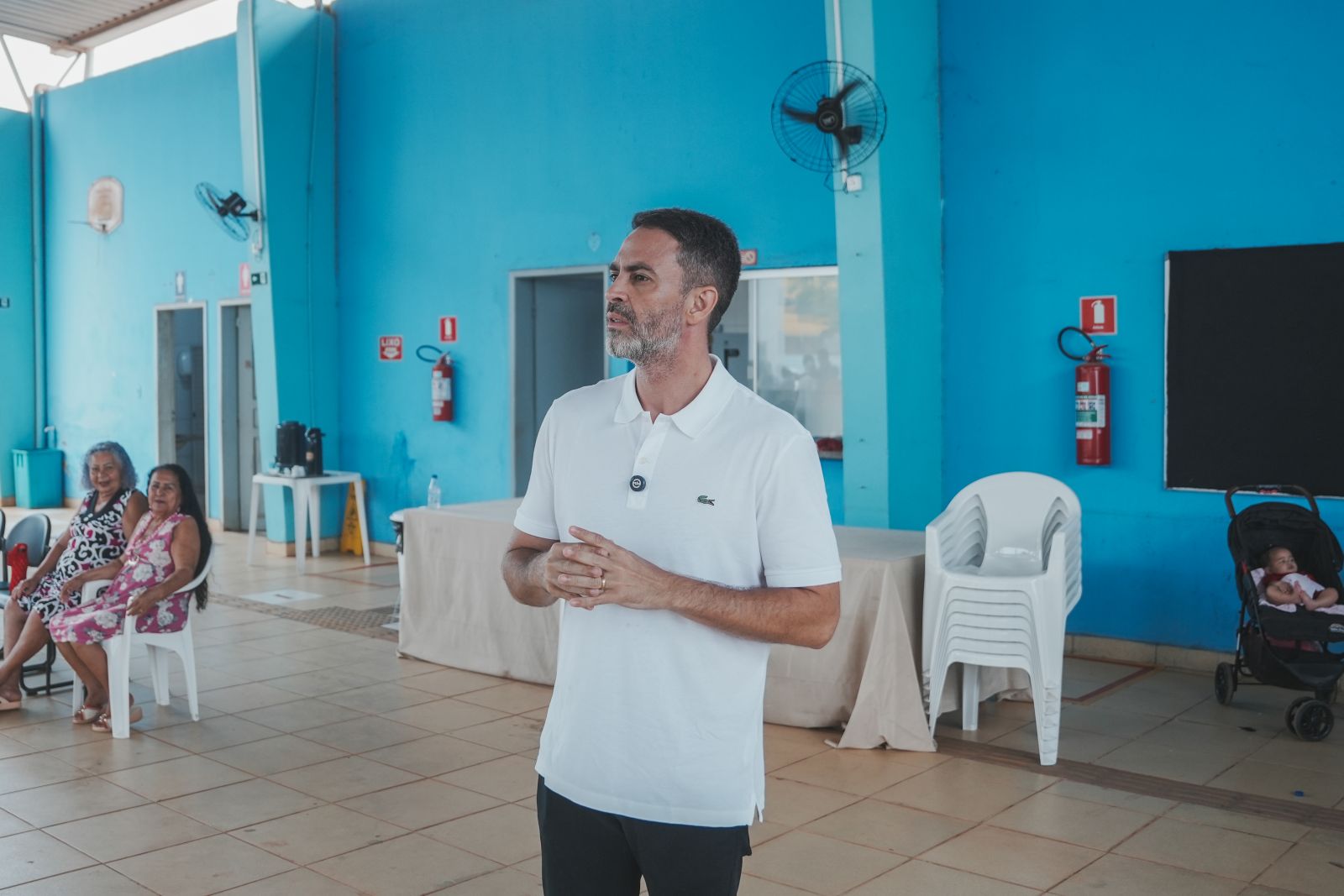 Durante a visita, o prefeito destacou a importância de valorizar as escolhas da comunidade