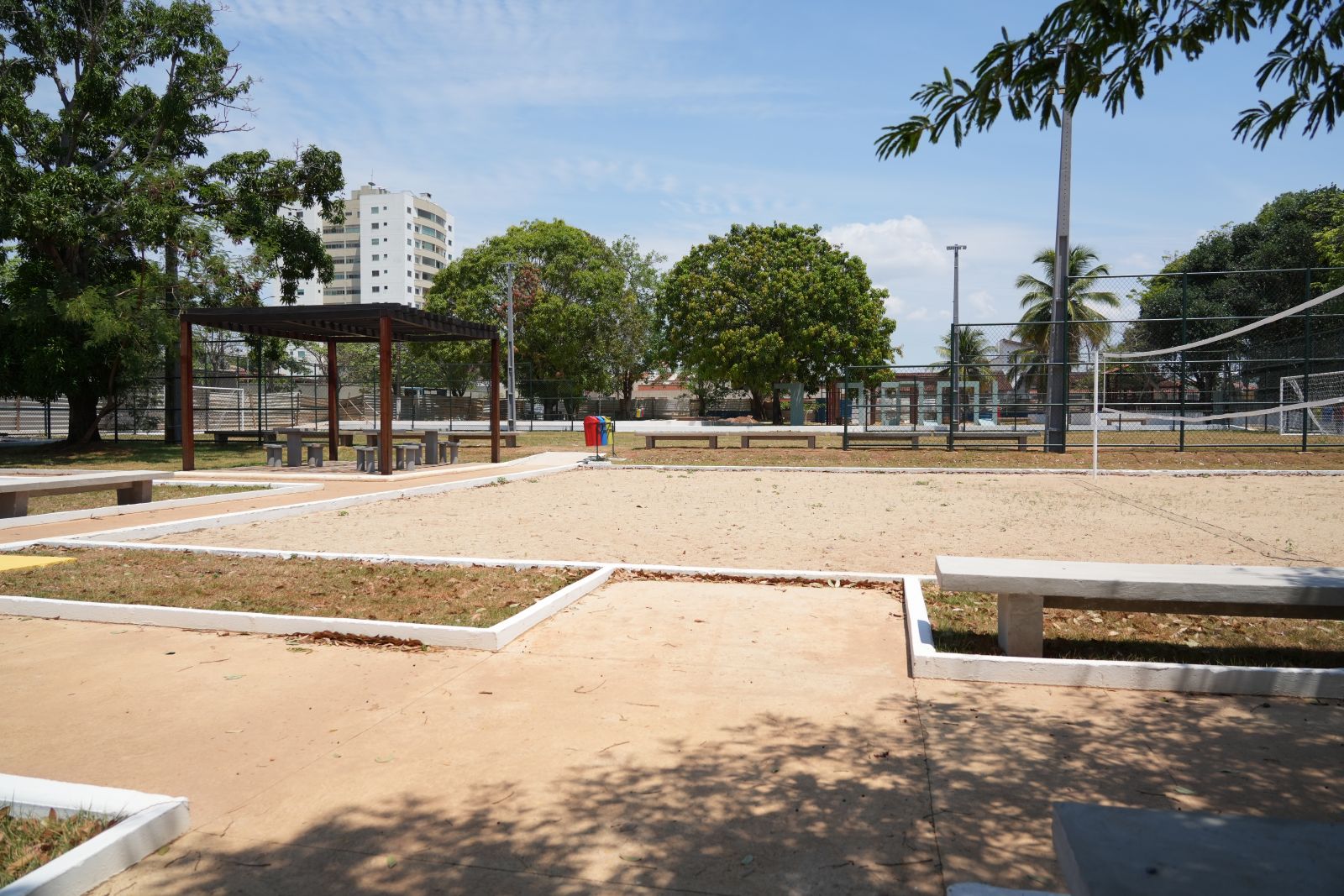  Praça contará com com diversos espaços esportivos
