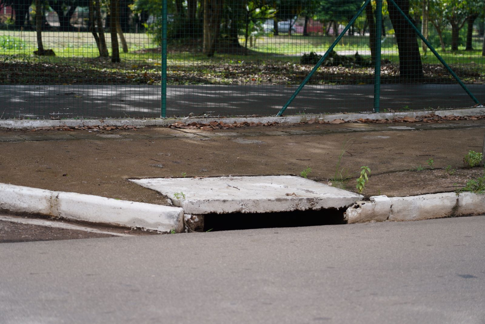 No Skate Parque foi implantada uma nova rede de drenagem