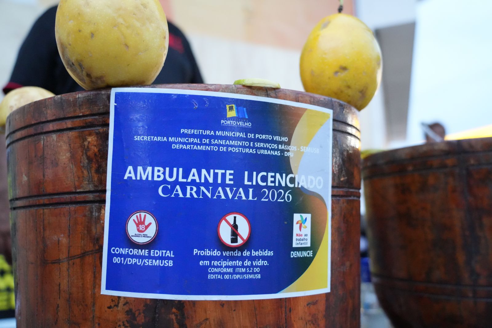 Comerciantes poderão ser identificados por meio de uma etiqueta fixada em seus pontos