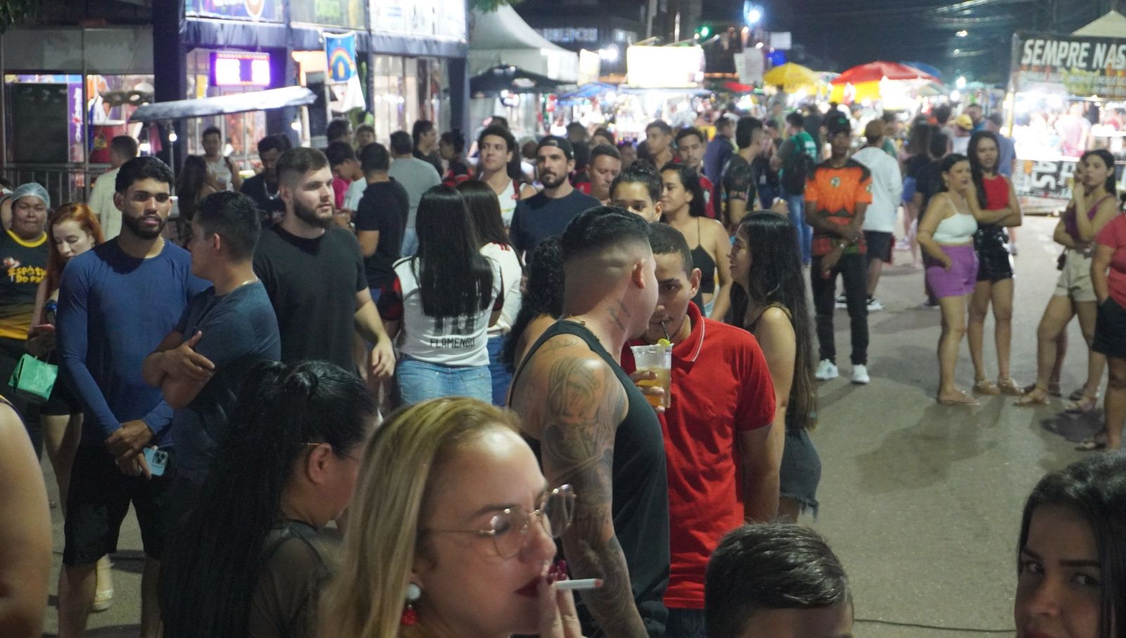 Bloco garantiu um espaço amplo e organizado para os foliões