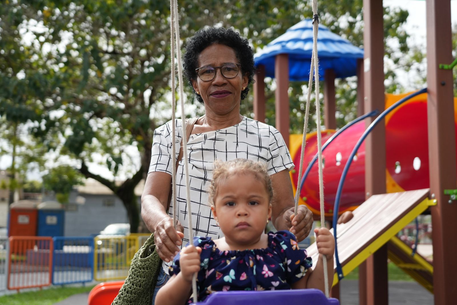 Para Maria Cruz a Praça Aluízio Ferreira é o lugar preferido da criança
