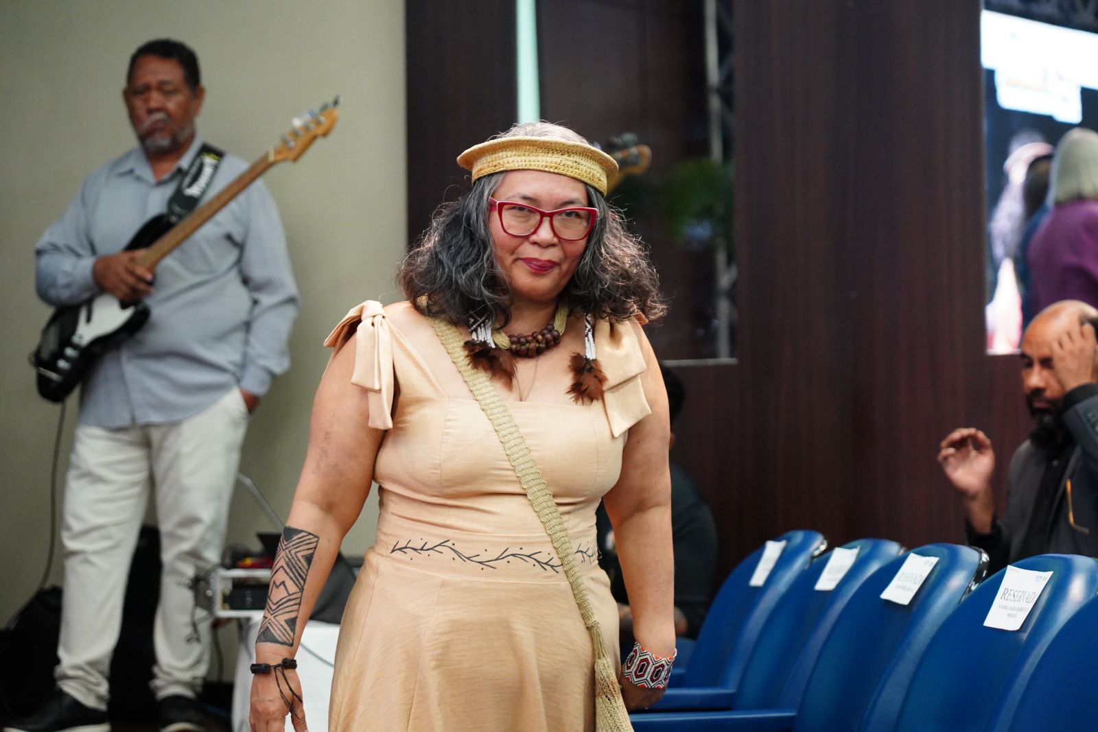 A líder indígena Márcia Mura destacou que a homenagem representa um reconhecimento coletivo ao povo Mura