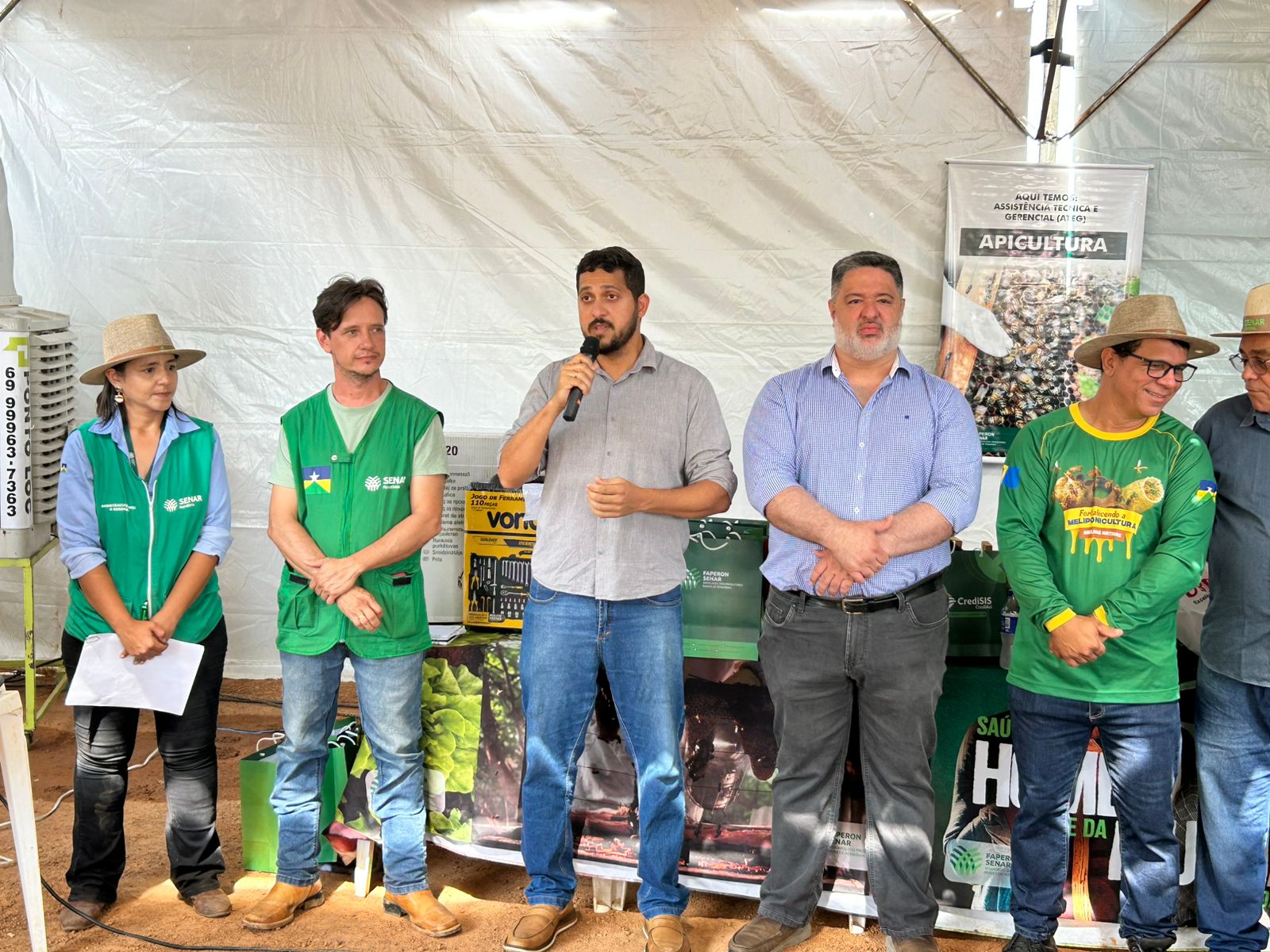 Rodrigo Ribeiro destacou a presença do município ao lado dos produtores