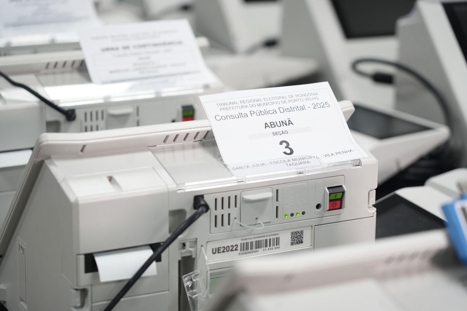  TRE de Rondônia disponibilizou 94 urnas eletrônicas