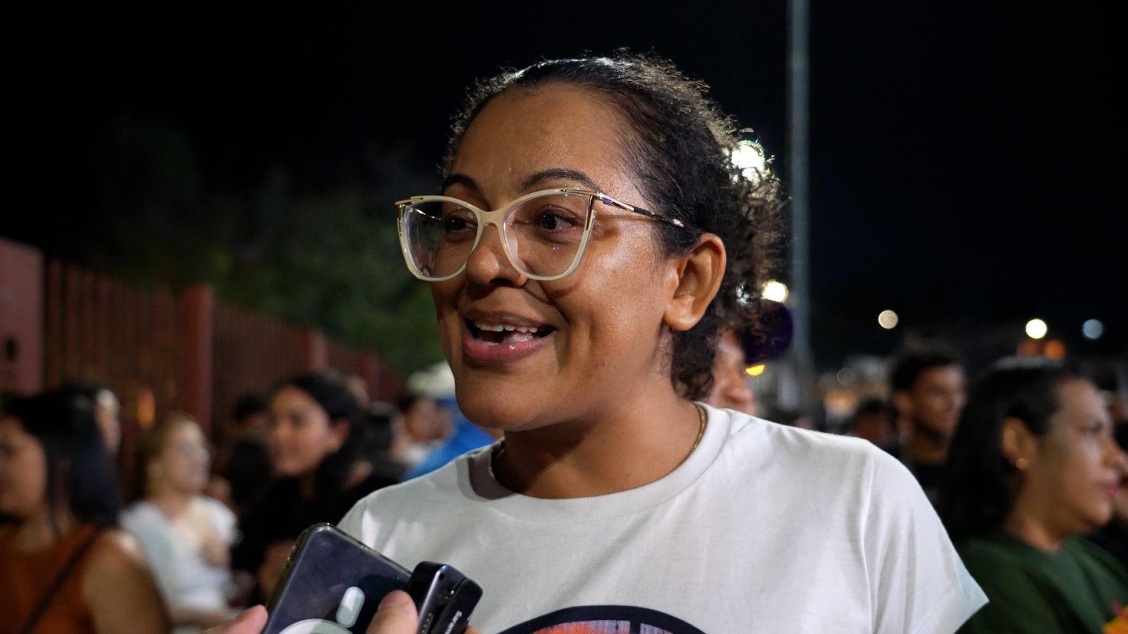Dryelle Vieira, artesã e mãe atípica, levou os filhos para uma noite incrível