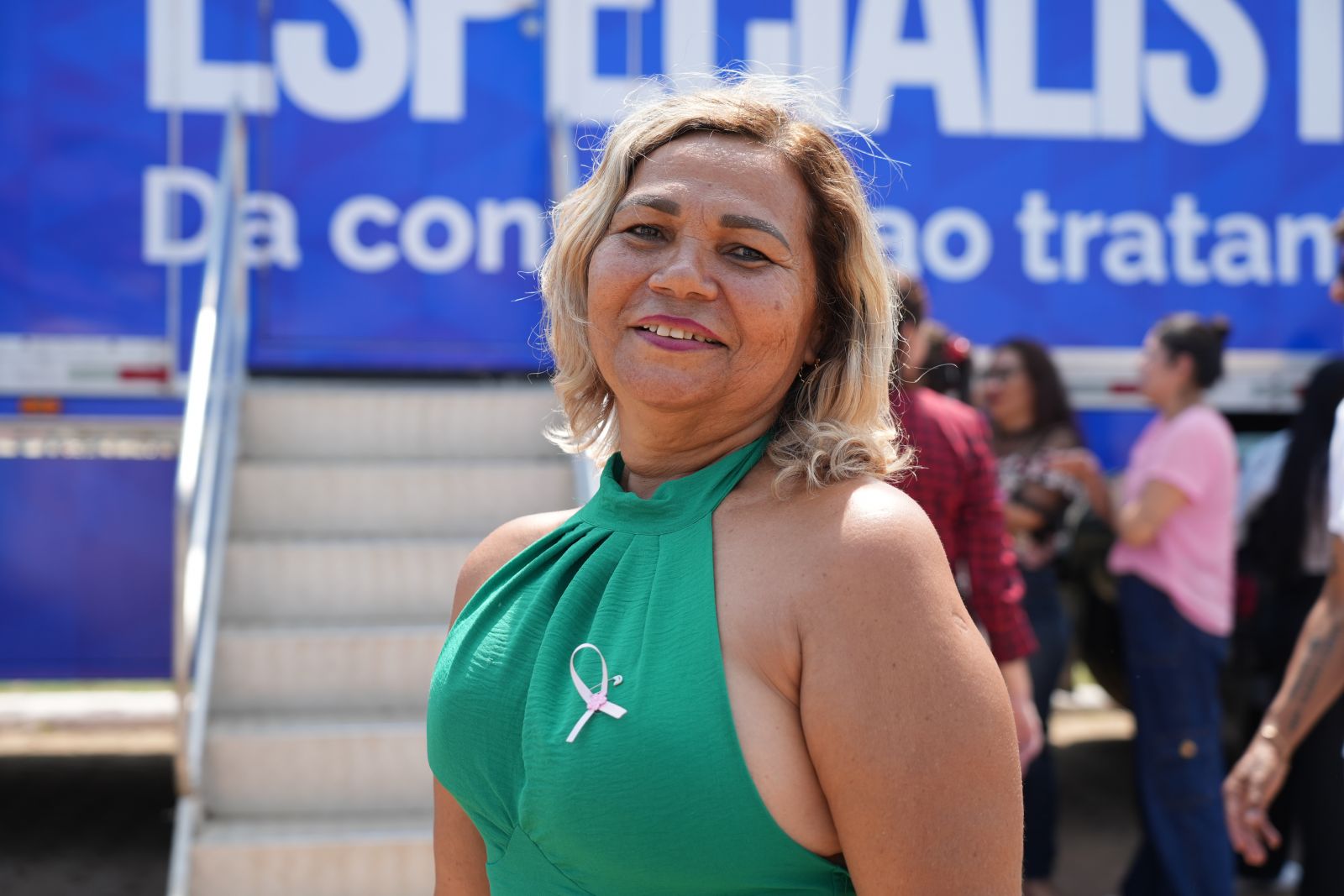 Edileuza das Graças foi uma das selecionada para o atendimento na carreta