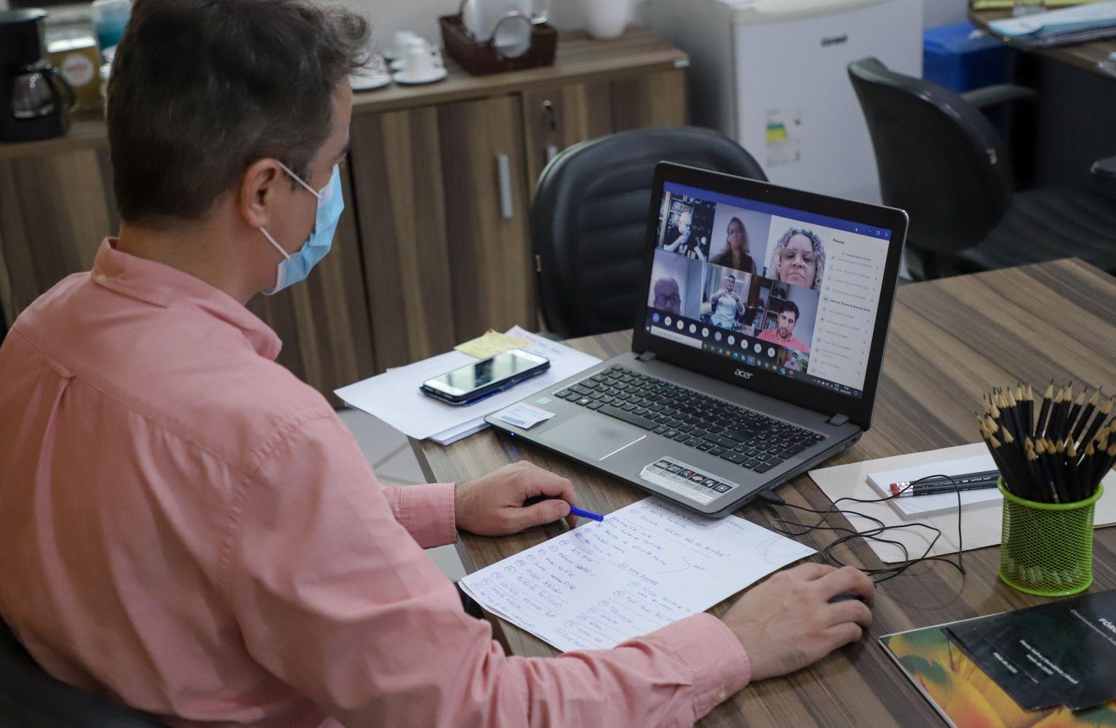 Encontros são realizados de forma on-line