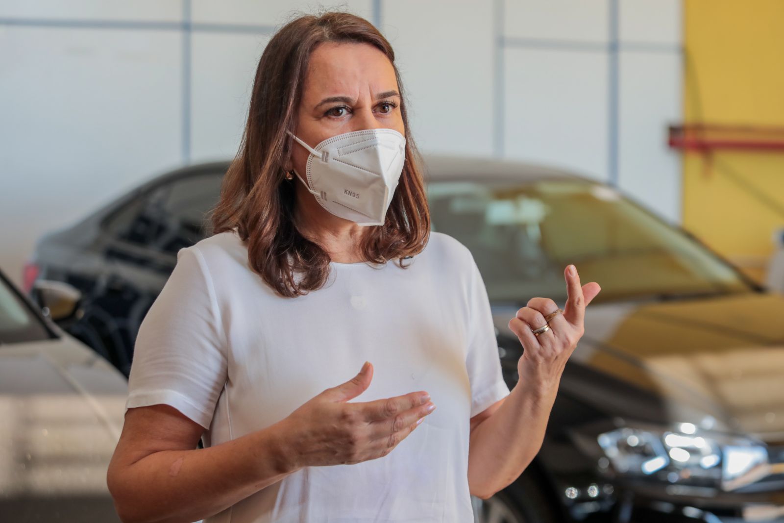 Secretária municipal de Saúde, Eliana Pasini