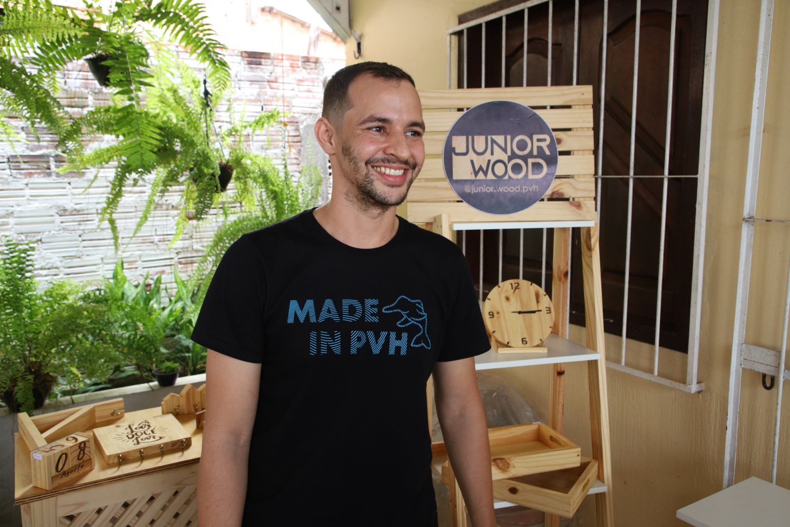 Júnior Wood encontrou no hobby uma fonte de geração de renda 