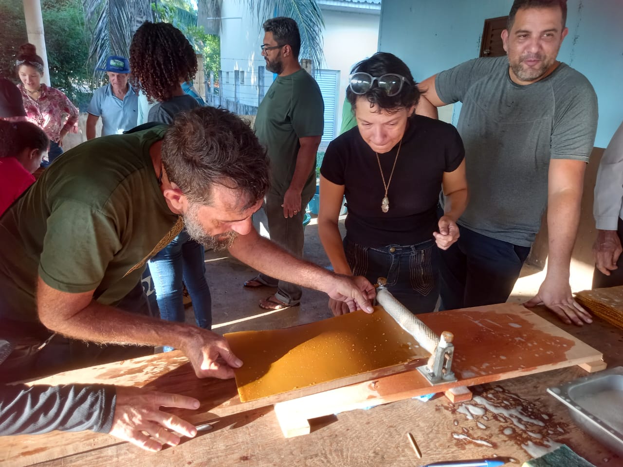 Produzida de forma totalmente orgânica pelas abelhas, a cera desempenha um papel essencial no processo produtivo