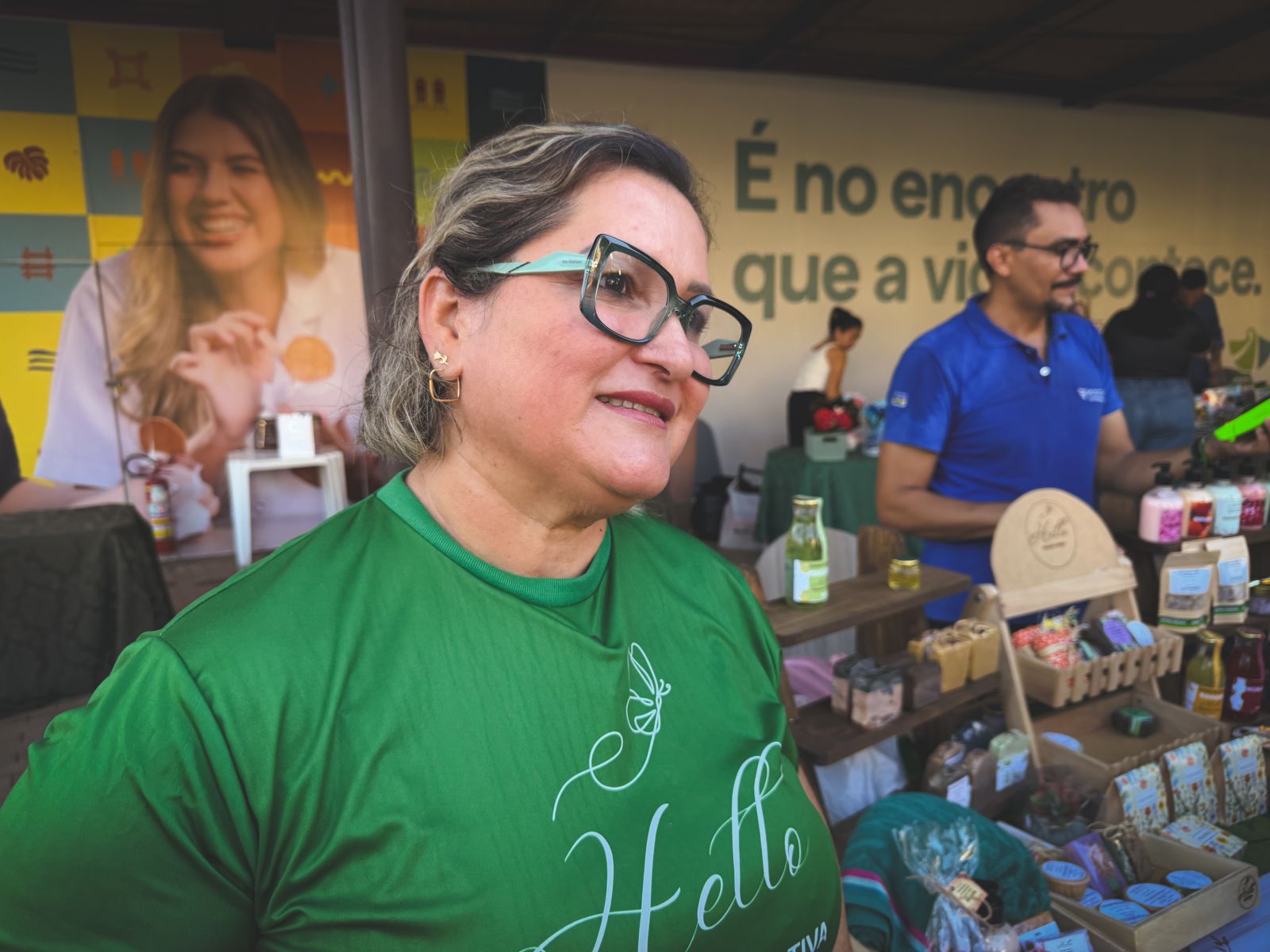 Heloína De Souza celebra os resultados na Feira da Mulher do Norte e destaca o crescimento das vendas e oportunidades no evento.