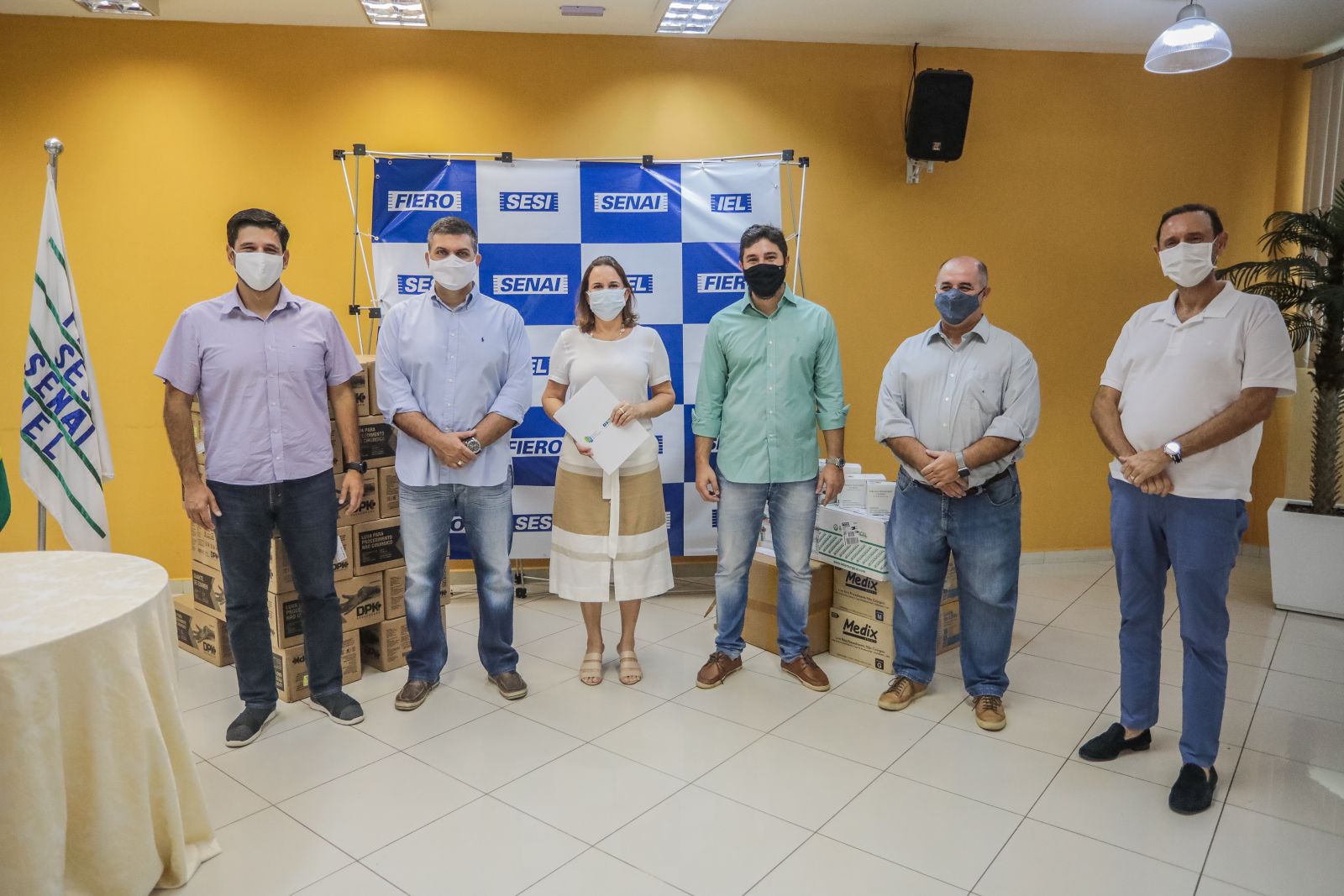 Fiero e empresários viabilizaram apoio à Prefeitura como reforço à proteção contra a Covid-19