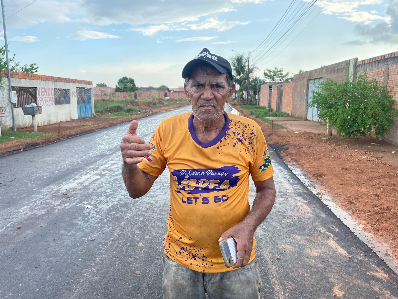 José Francisco mora na rua Palheteiro há 4 anos