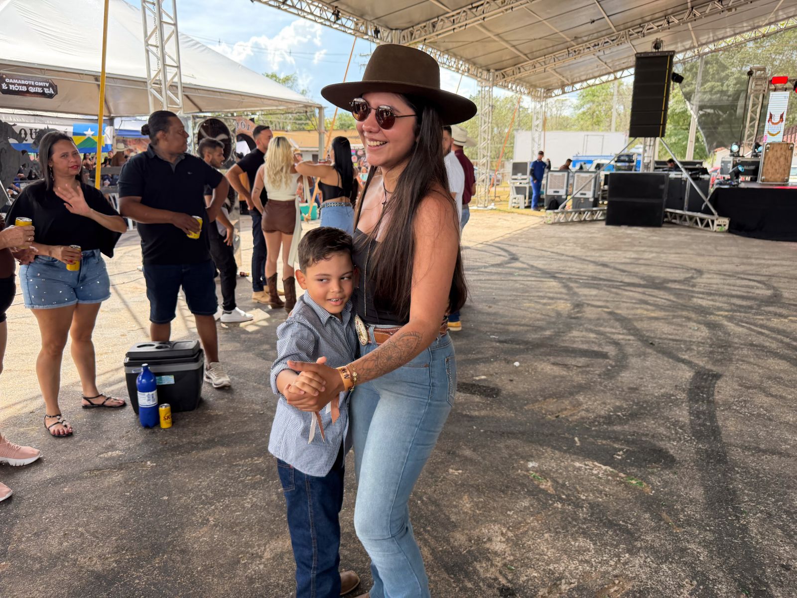 Antonie Lucca, 5 anos, deu um show de animação e mostrou que a festa também é das crianças