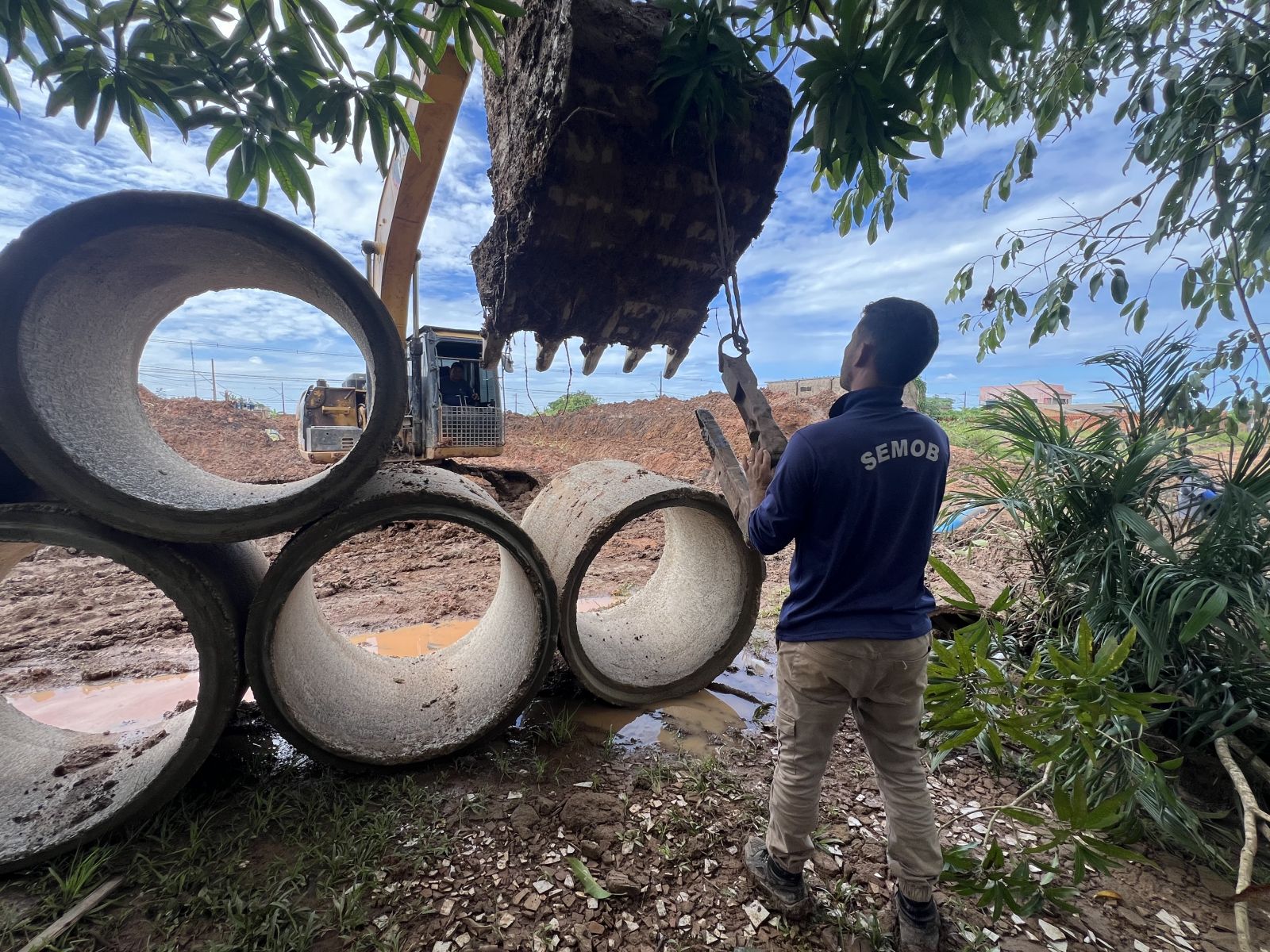 Objetivo de melhorar o escoamento das águas e minimizar transtornos causados por alagamentos na região