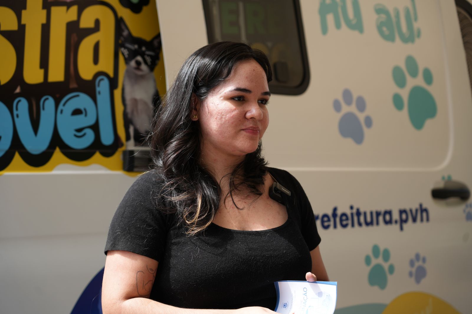 Iasmin Marques, profissional de estética aproveitou a oportunidade quando soube da ação