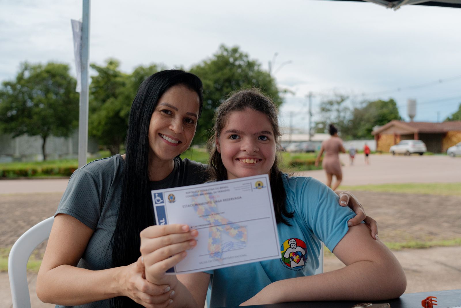 Credenciais de estacionamento para famílias de pessoas com TEA