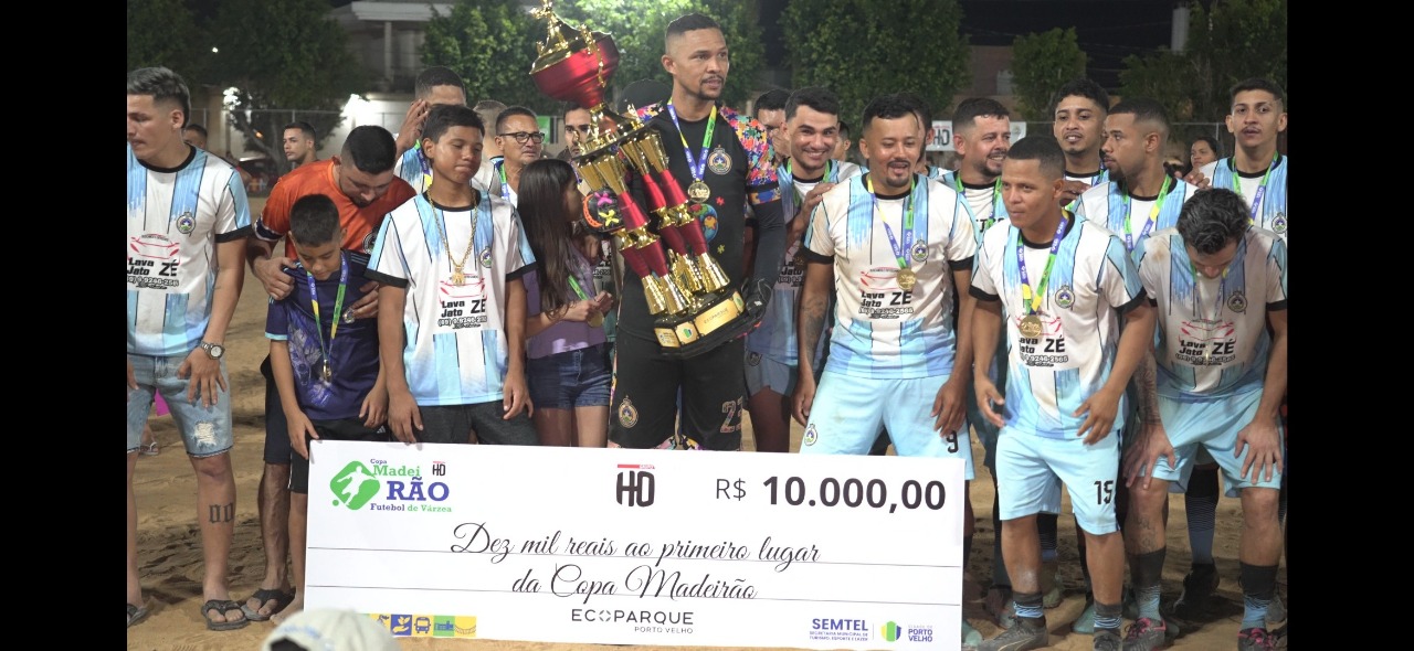 Copa Madeirão contou com o apoio do Grupo HO, que entregou R$ 10 mil ao time campeão