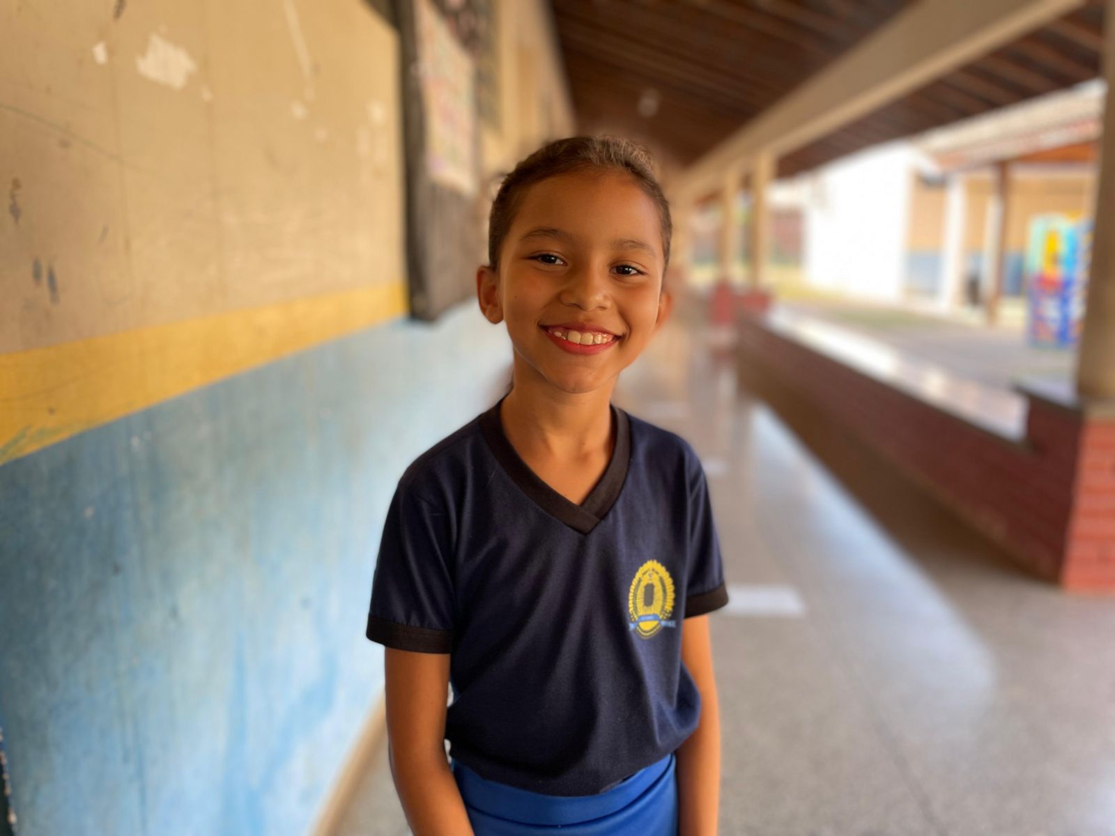 Maria Vitória, 9 anos, mora na Vila DNIT