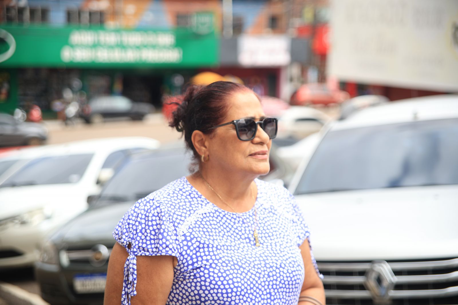 Para Marisanta Fonseca, o estacionamento está em uma localização privilegiada