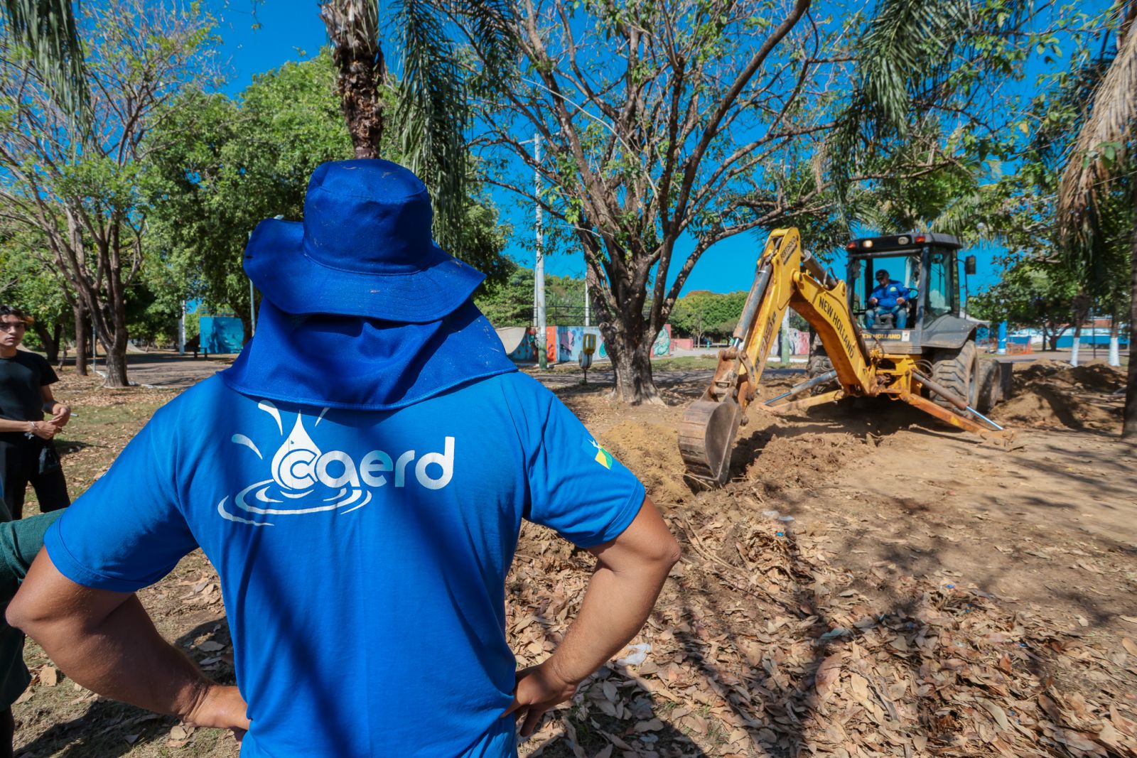 Equipe da Caerd realizou o trabalho da troca da encanação