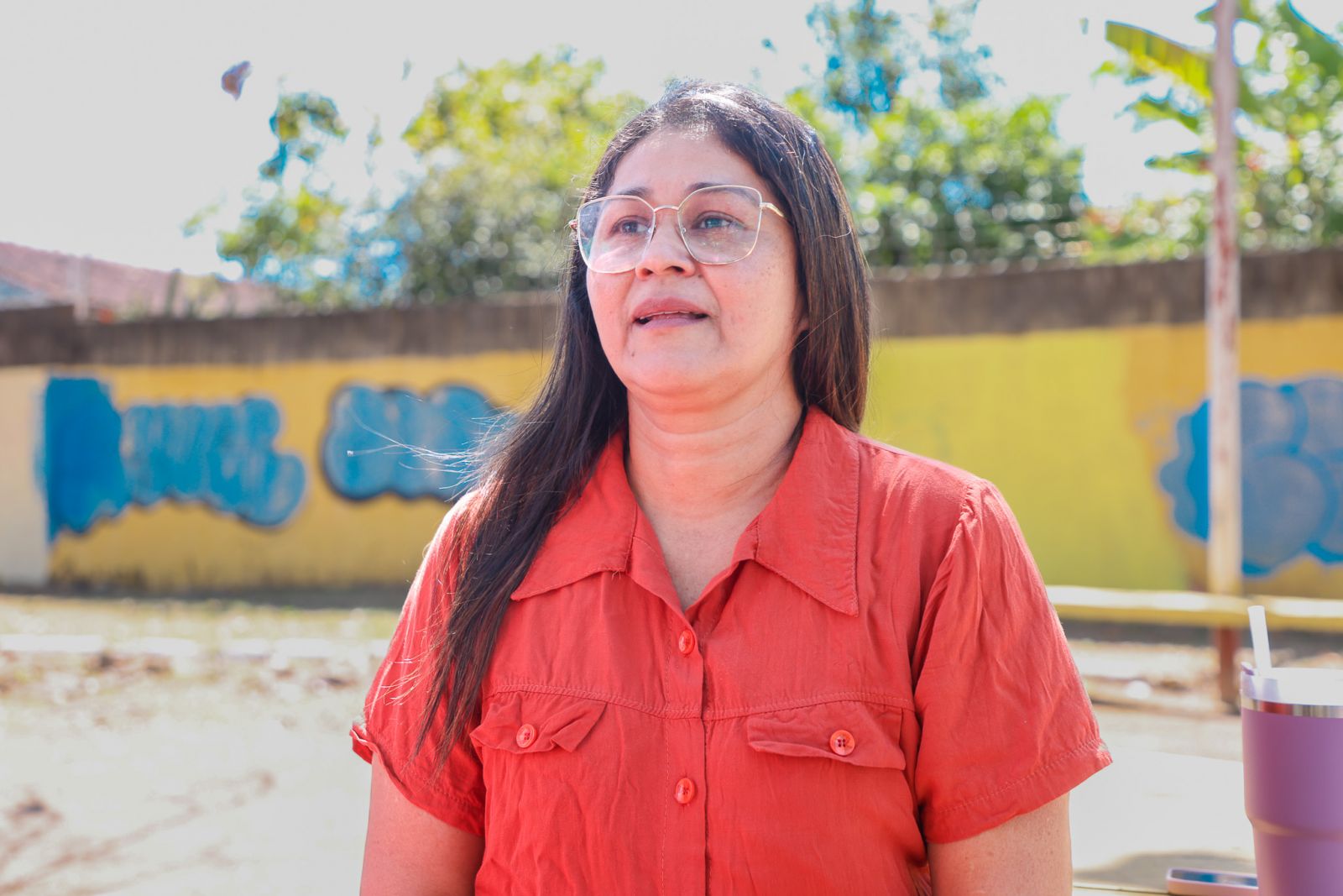  Alice dos Santos enfatizou que, nos últimos anos, a praça estava abandonada pelas autoridades
