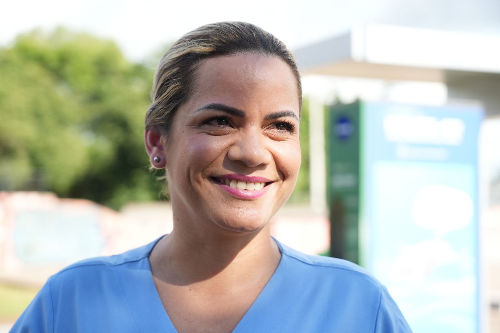  Roberta Gomes acompanhou os alunos, que tiveram a oportunidade de colocar em prática os conhecimentos adquiridos