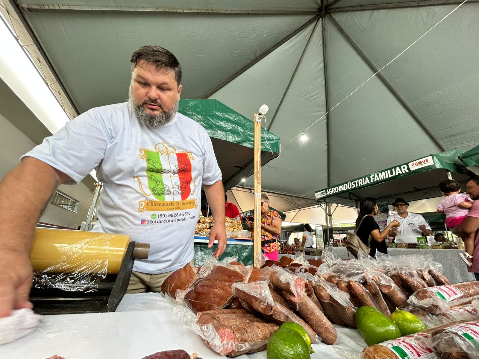 Ronaldo Bianchi encantou o público com os produtos defumados