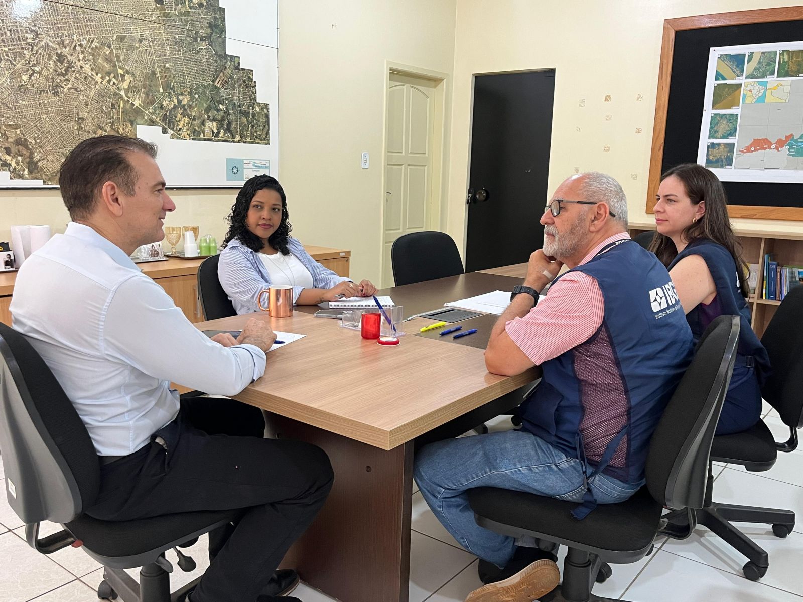 Márcio Rogério Gabriel ressaltou a importância do trabalho conjunto com o IBGE