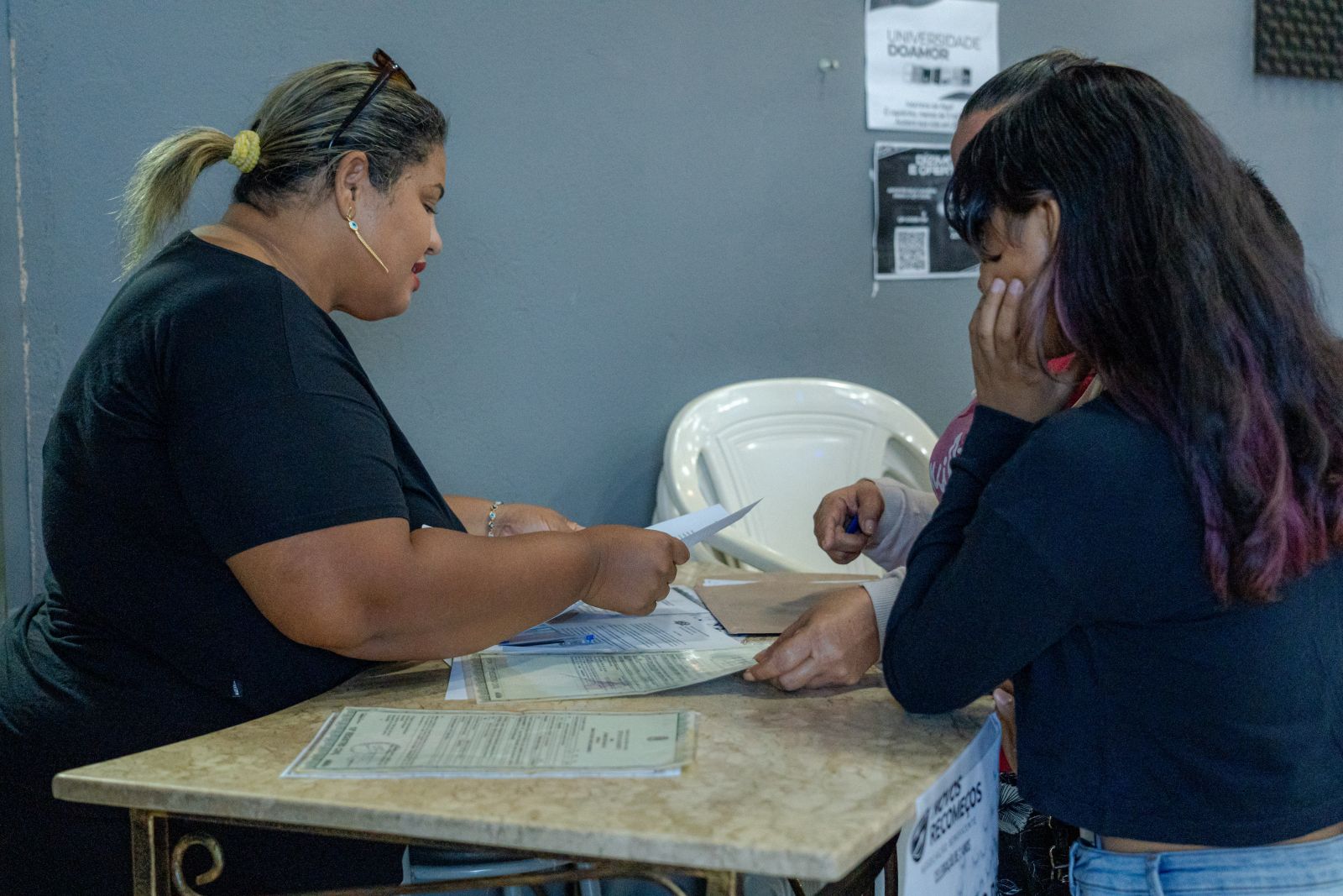 Para a emissão do documento foram distribuídas 40 senhas, sendo dez para preferenciais
