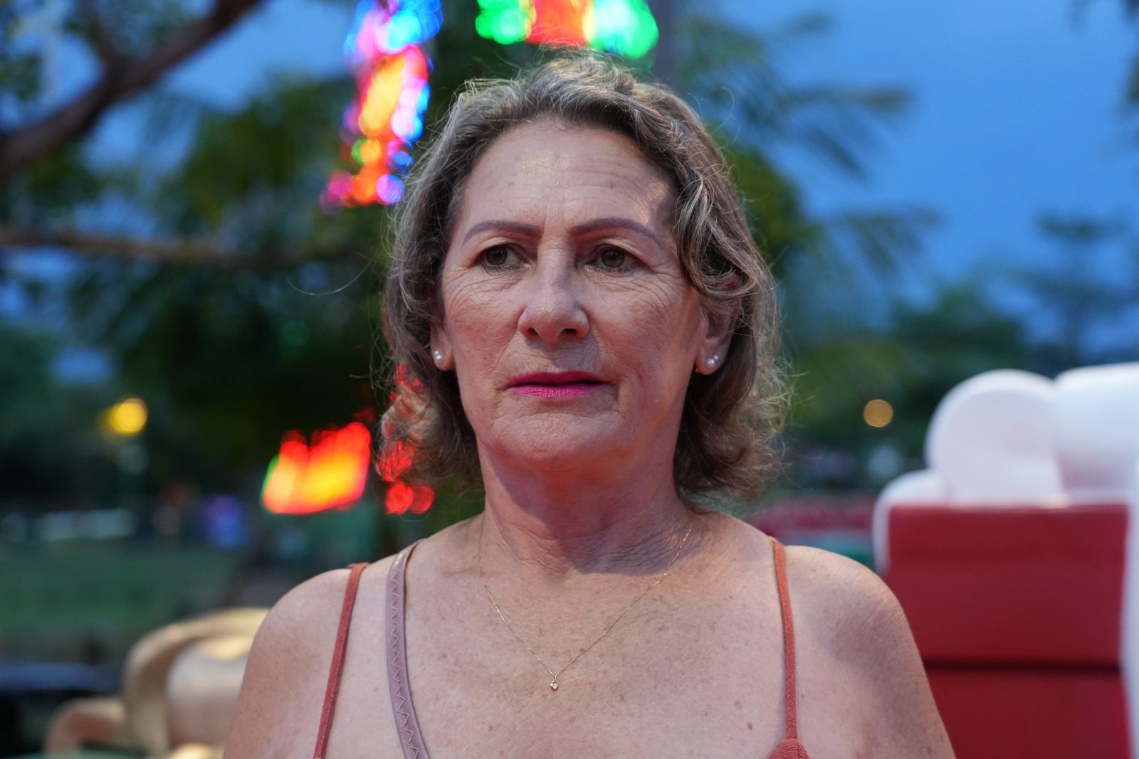 Valdeci Dias, visitante, disse estar impressionada com a experiência única proporcionada pelo ‘Porto Velho Luz’