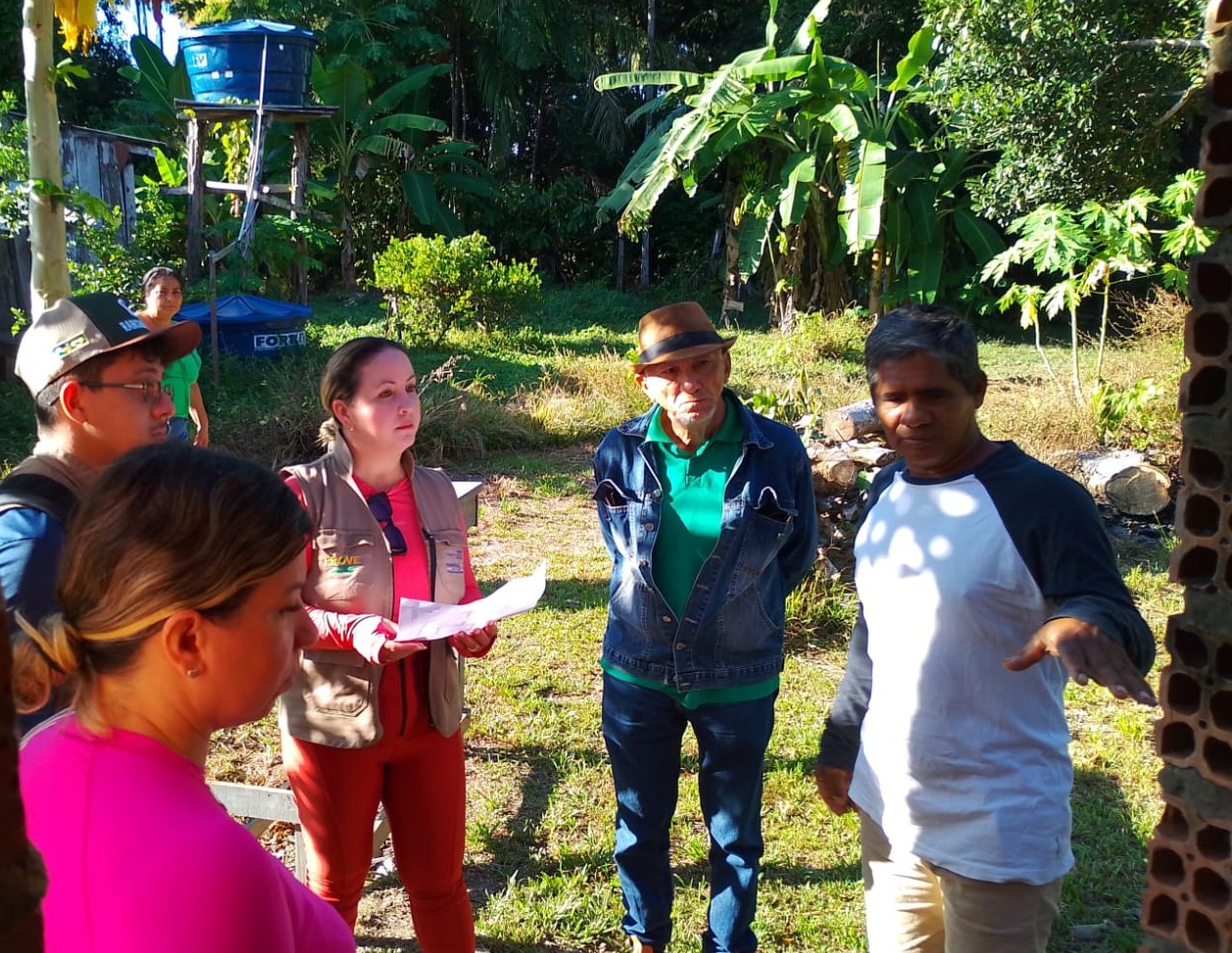 Visita aconteceu na propriedade do agricultor Francisco Kanoê