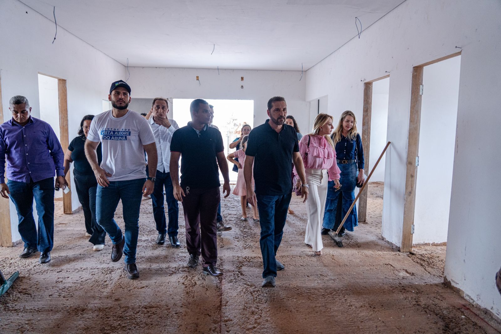 Prefeito vistoriou obra com comitiva técnica 