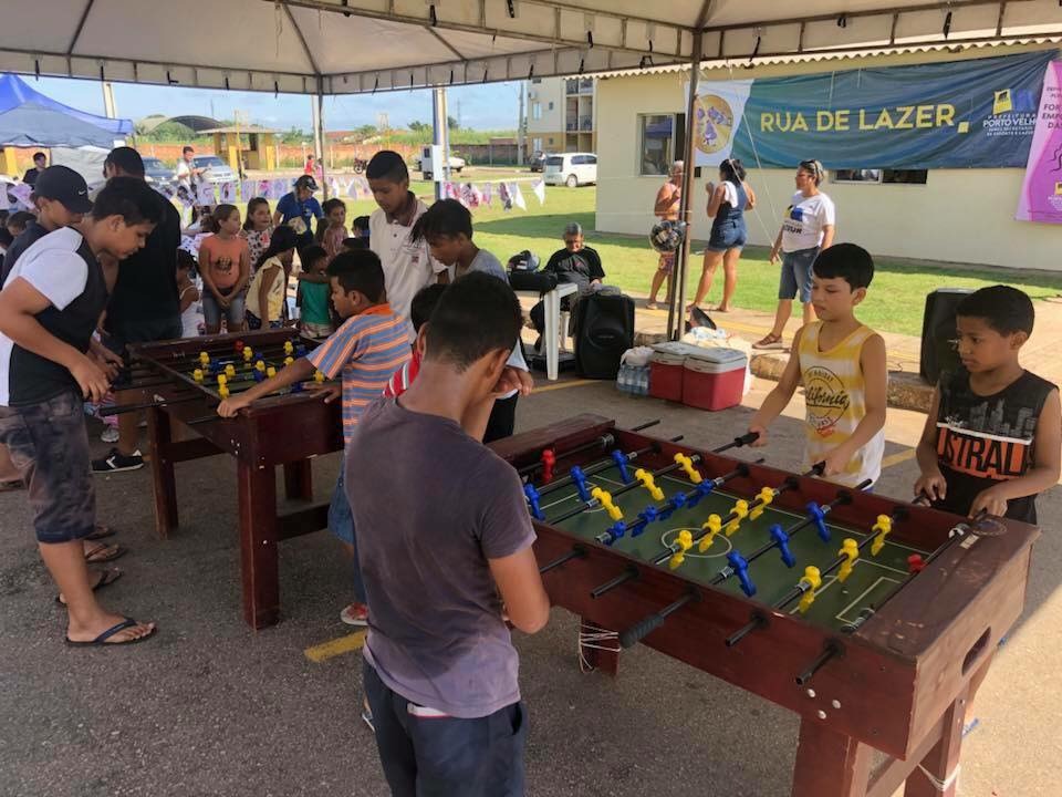 Projeto Rua de Lazer antes da pandemia
