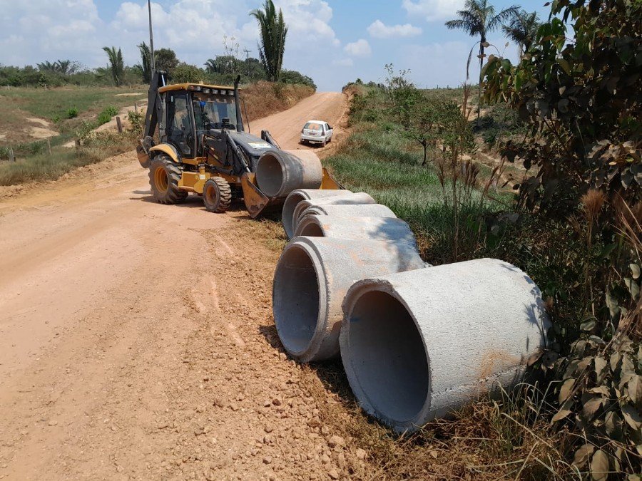 No ramal Babaçu também houve a instalação de 11 manilhas ao longo da estrada