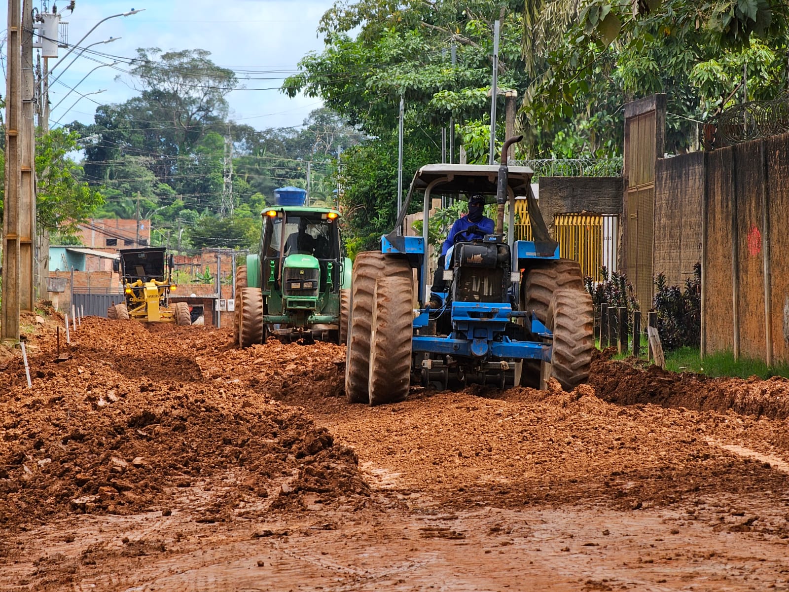 As obras realizadas no bairro Planalto 1 seguem em evolução