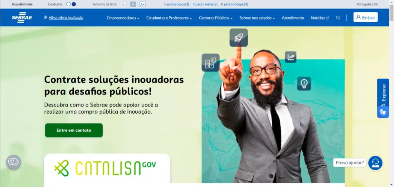 Sebrae veio ajudar a Prefeitura, por meio de um termo de parceria