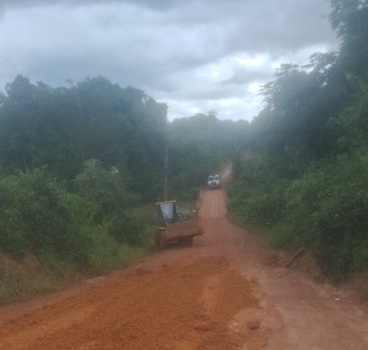 Um dos trechos em manutenção é a Linha 22, localizada na BR-364