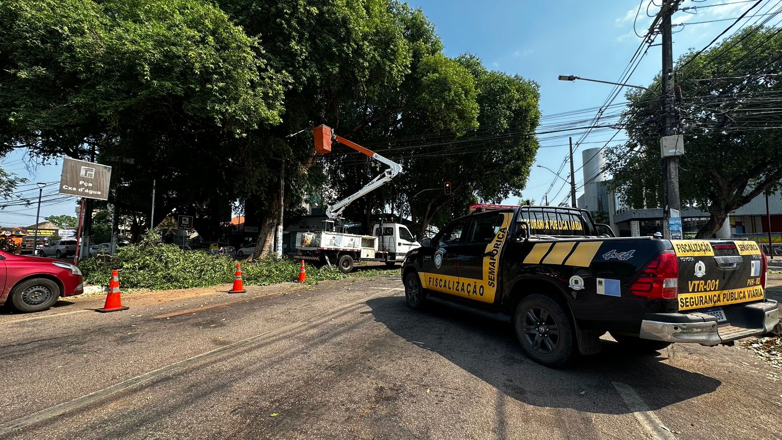 Semtran acompanhou o trabalho realizado pela equipe da Sema