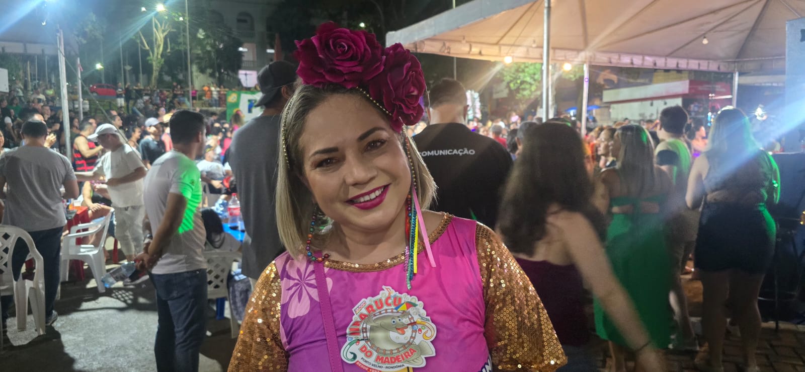 Luciana Oliveira disse estar emocionada pela escola fazer parte de uma programação de aniversário nunca vista