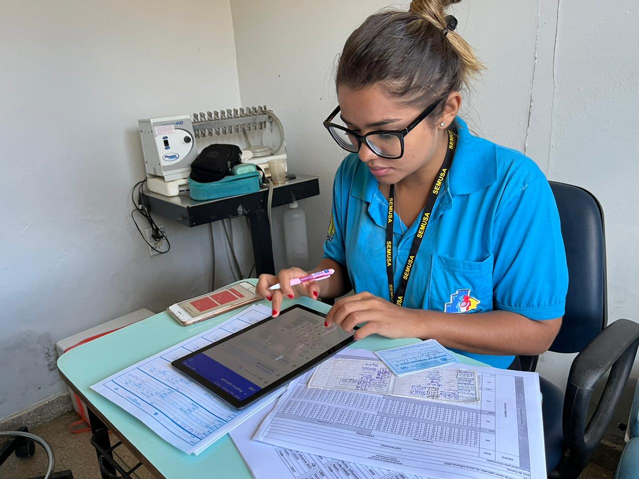 Equipes utilizam tablets que encaminham as informações sobre os pacientes para a base de dados do MS